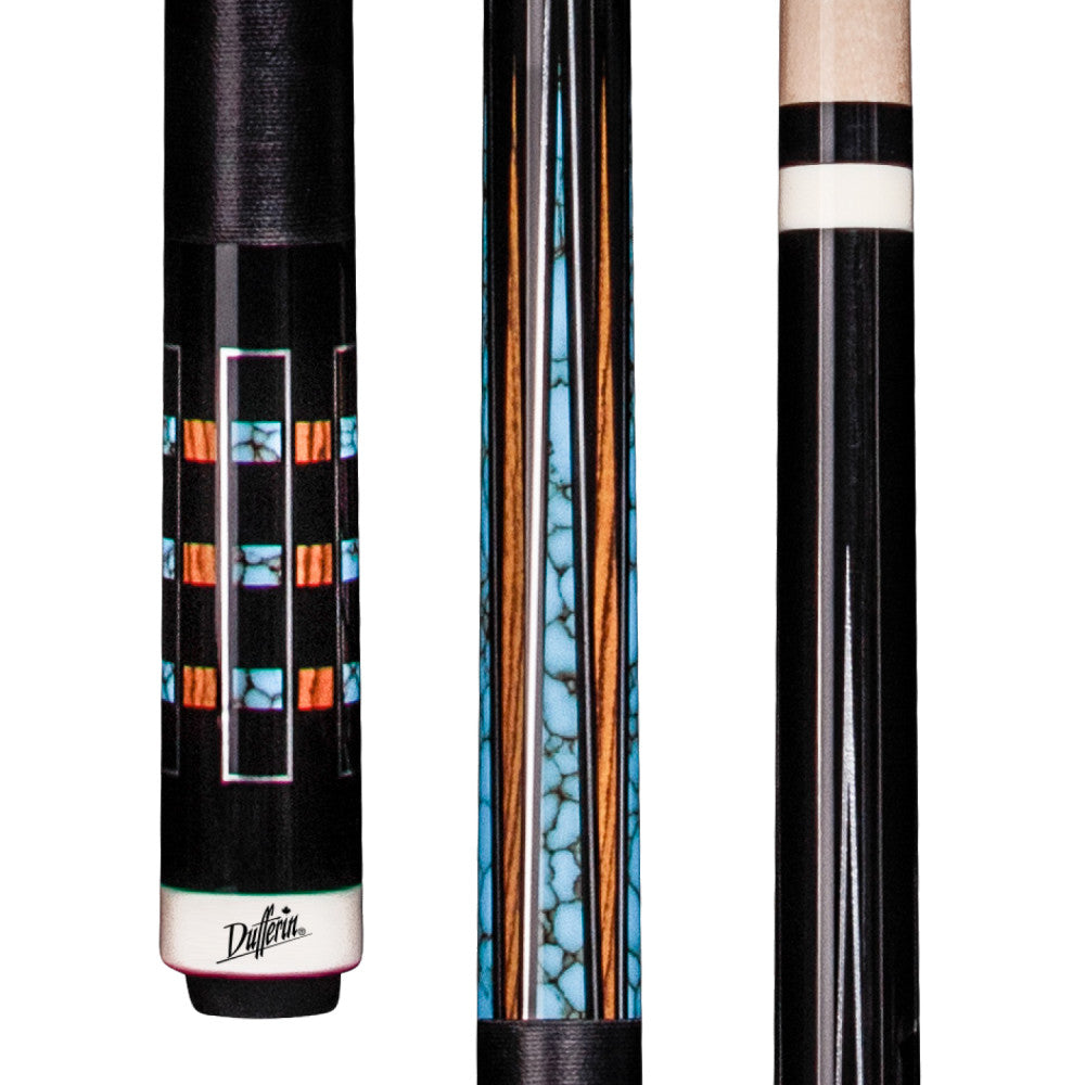 Dufferin Black & Blue Recon Cue with Black Linen Wrap - photo 1