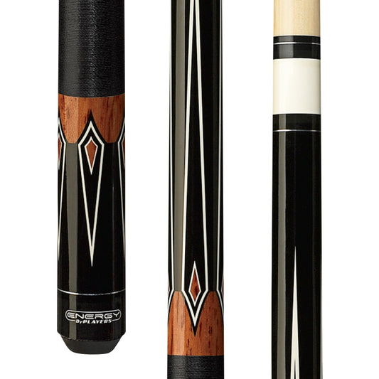 Energy By Players Black & Maple Cue with Black Linen Wrap - photo 1