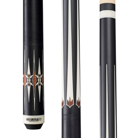 Energy By Players Matte Black/White with Cocobolo Cue with Black Linen Wrap - photo 1