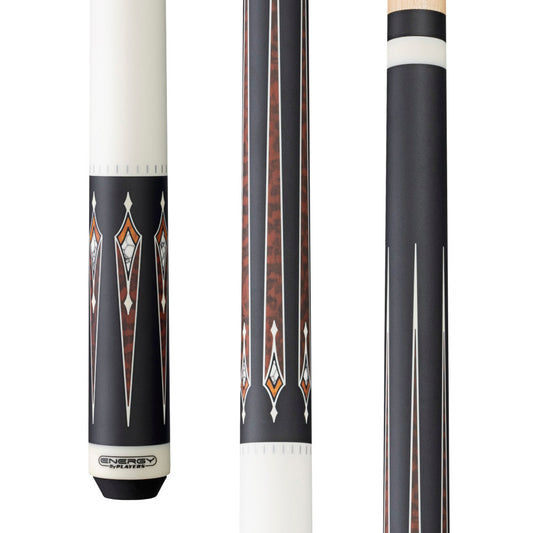 Energy By Players Matte White/Black with Thuya Burl Cue with Black Linen Wrap - photo 1