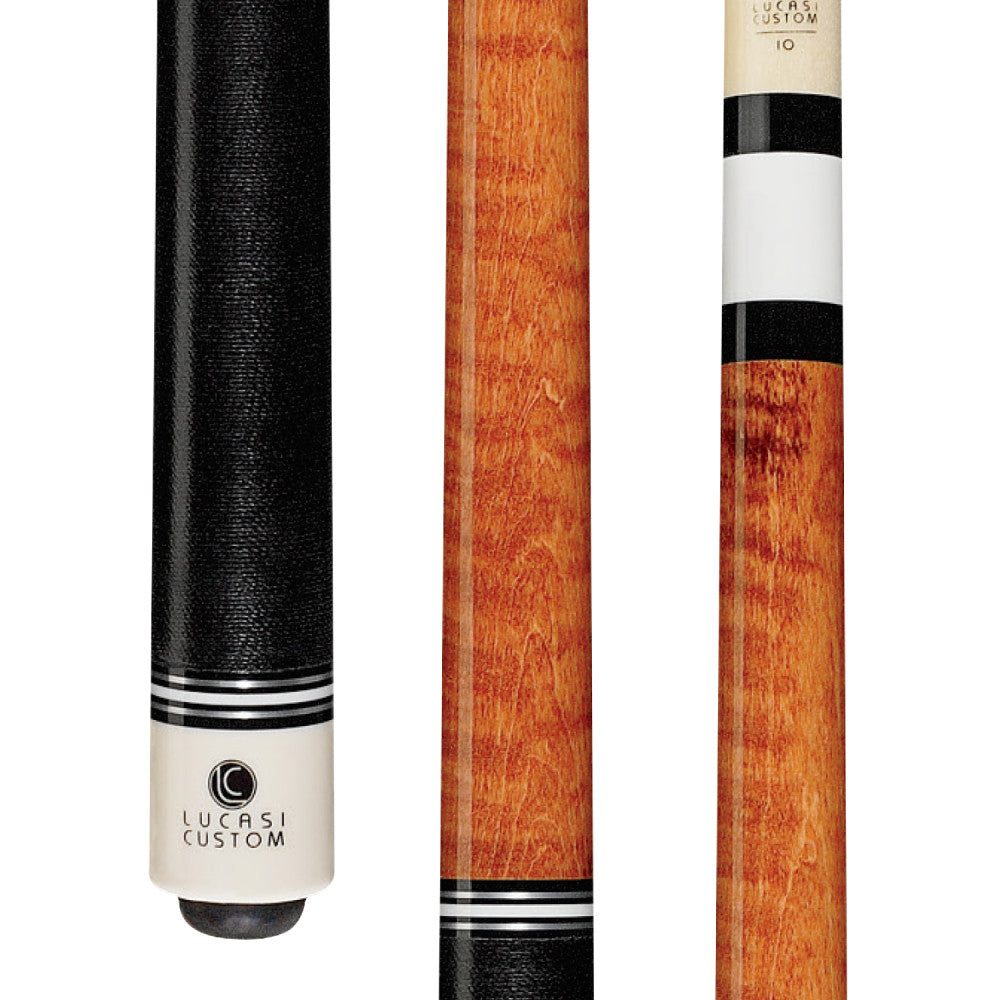 LUCASI Custom Mystic Black and Curly Maple Pool Cue with Cocobola and Snakewood Banded Rings in Dubai - UAE | Cue Sticks LUCASI Custom Mystic Black and Curly Maple Pool Cue with Cocobola and Snakewood Banded Rings in Dubai - UAE | Cue Sticks