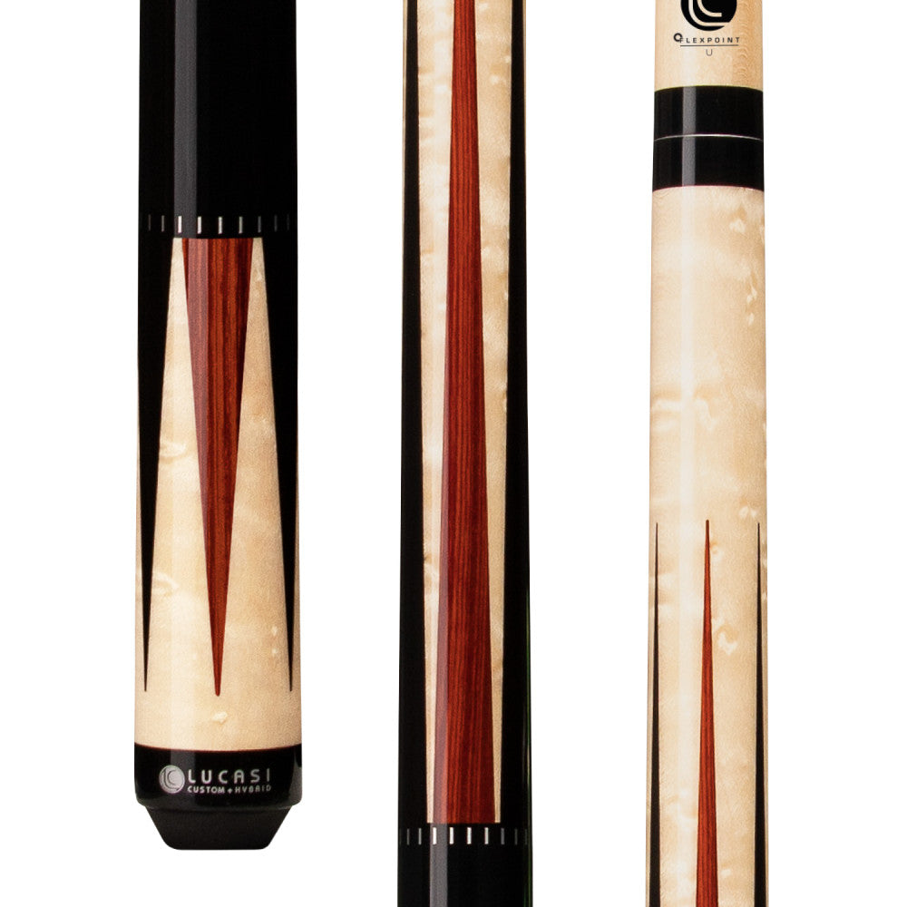 Lucasi Custom Black Onyx & Natural Birdseye/Cocobolo Wrapless Cue - photo 1