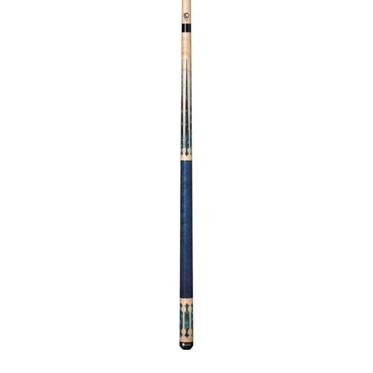 Lucasi Custom Natural Birdseye/Teal Stained Curly Maple Wrapless Cue - photo 2