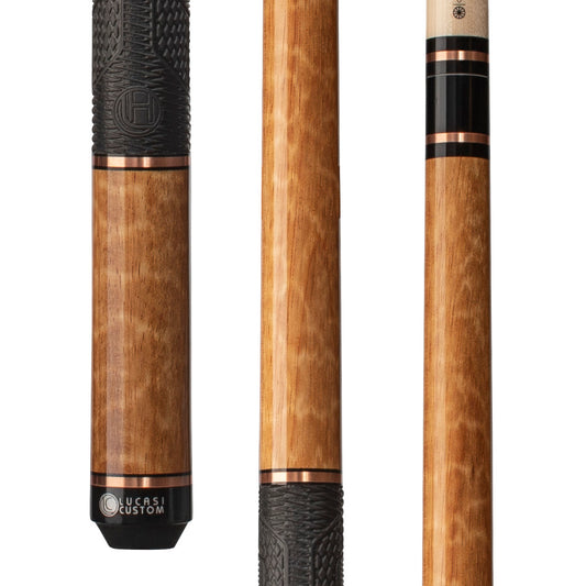 Lucasi Hybrid Apitong & Rose Gold Rings Cue with Fusion G5 Grip - photo 1