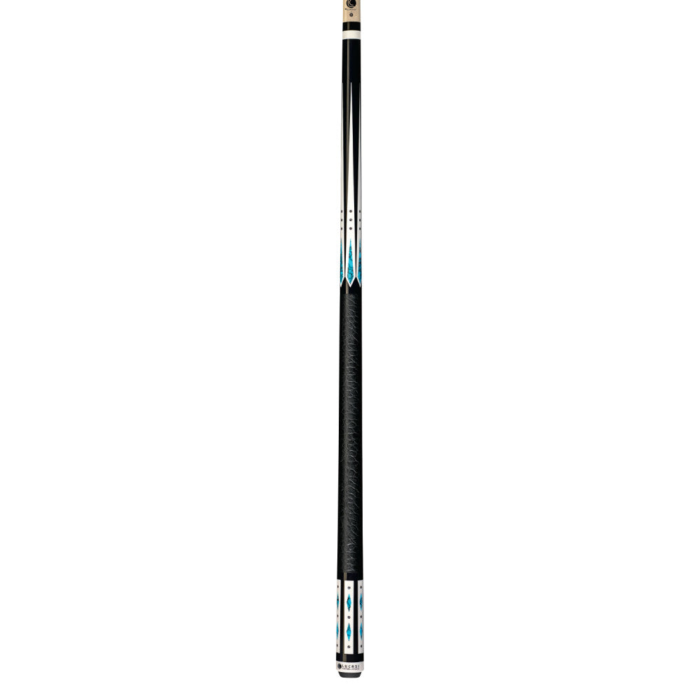 Lucasi Hybrid Midnight Black & Blue Recon Cue with Embossed Leather Grip - photo 2