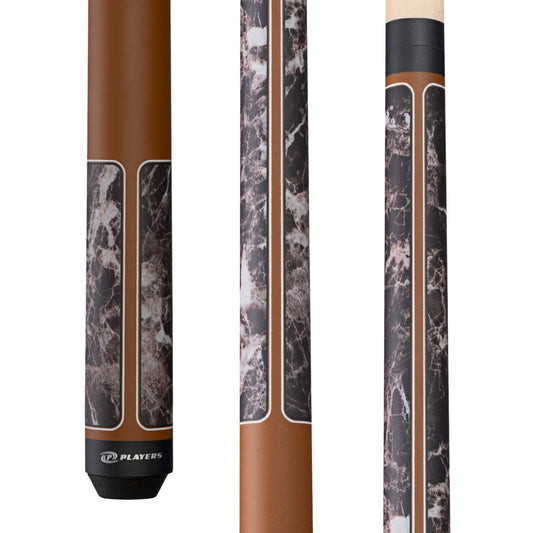 Players Brown Marble with Matte Brown Wrapless Cue - photo 1