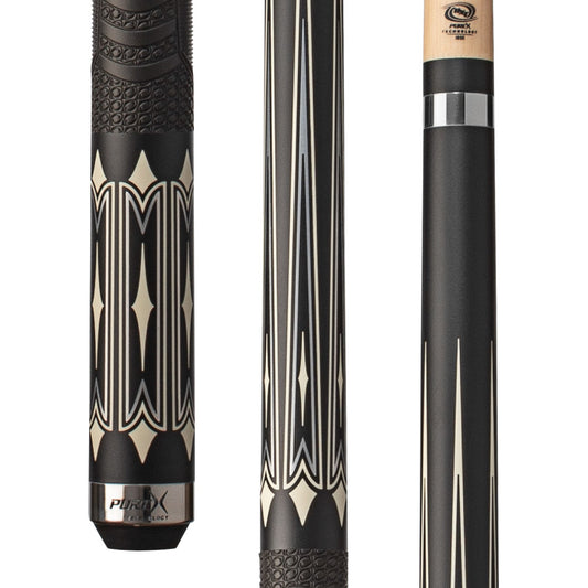 Pure X Matte Black & Imitation Bone Cue with MZ Grip - photo 1