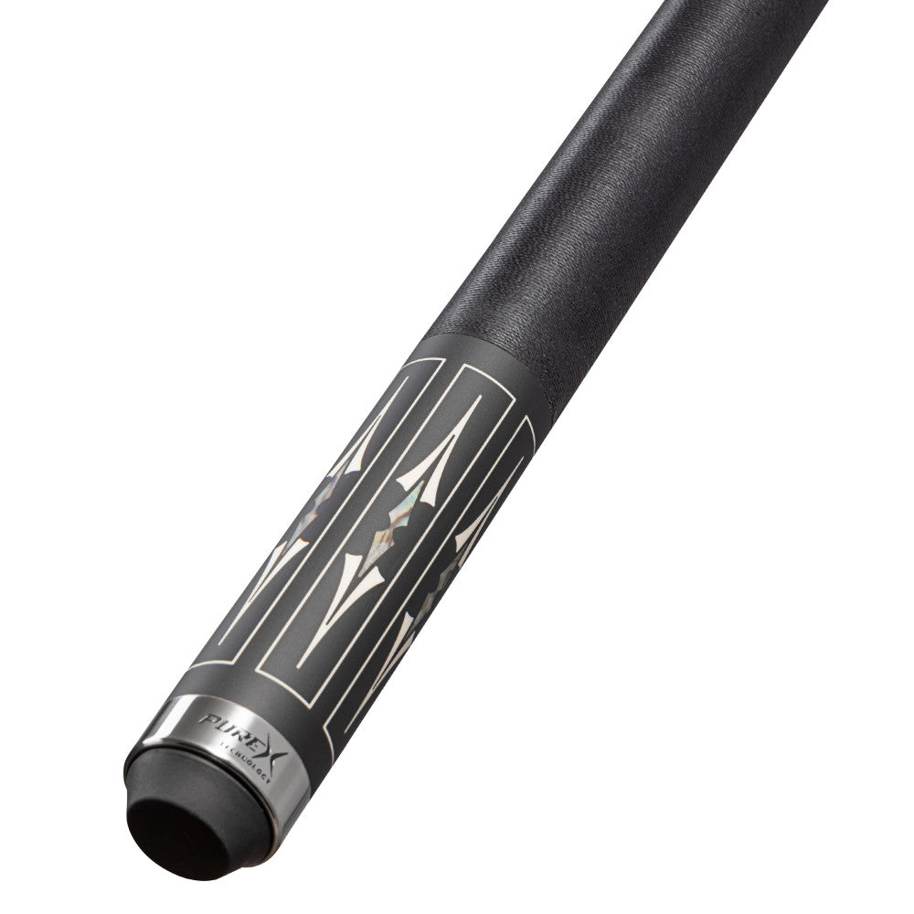 Pure X Matte Black & Mother of Pearl Cue with Black Linen Wrap - photo 3