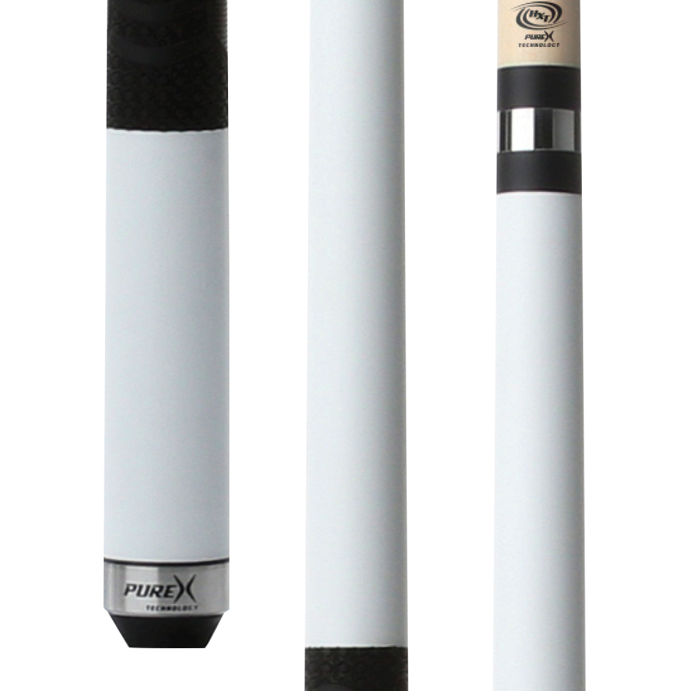 Pure X Matte White Cue with MZ Grip – Cue & Case