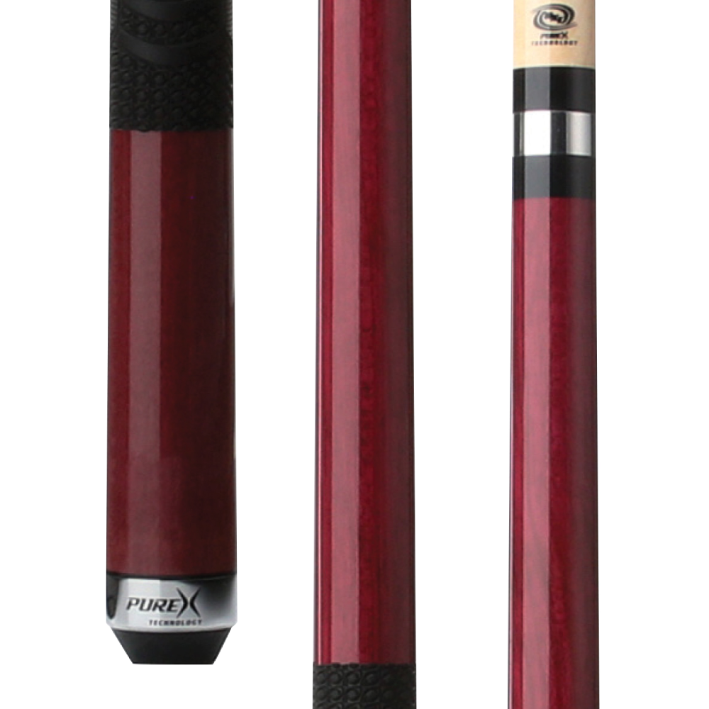 Pure X Purple Heart Matte Finish Cue with MZ Grip – Cue & Case