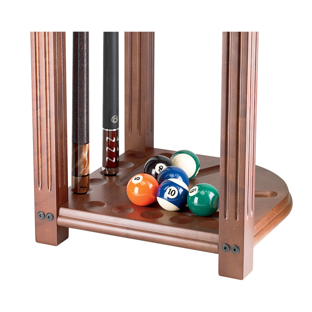 10-Cue Heavy Duty Corner Rack – Cue & Case