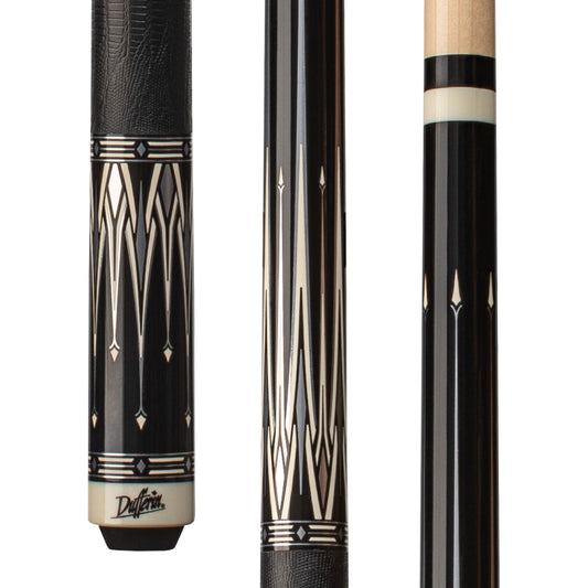 Dufferin Black & White Cue with Embossed Leather Wrap - photo 1