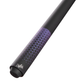 Dufferin Matte Black Purple Triangle Pattern Wrapless Cue