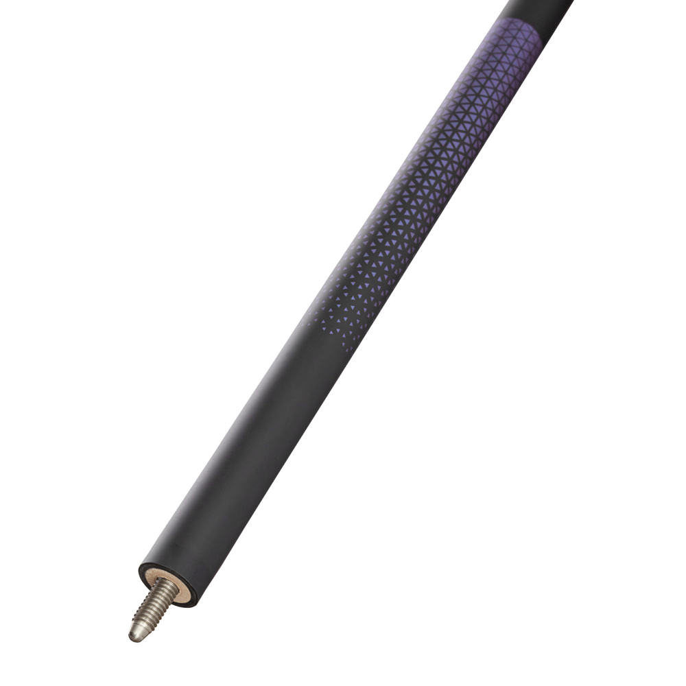 Dufferin Matte Black Purple Triangle Pattern Wrapless Cue
