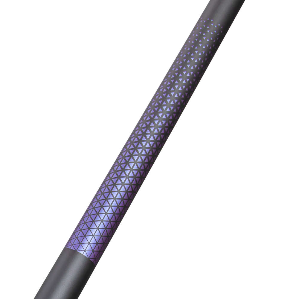 Dufferin Matte Black Purple Triangle Pattern Wrapless Cue