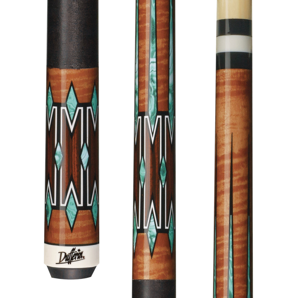 Dufferin Curly Maple & Green Malachite with Black Linen Wrap – Cue