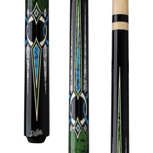 Dufferin Green Stain Curly & Blue Recon Wrapless Cue - photo 1