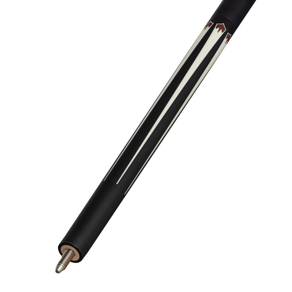 Energy By Players Matte Black/White with Cocobolo Cue with Black Linen Wrap