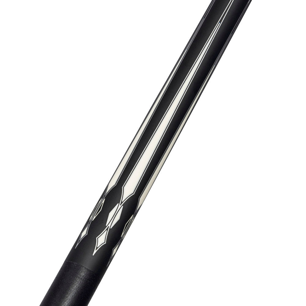 Energy By Players Matte Black/White with Silver Cue with Black Linen Wrap - photo 3