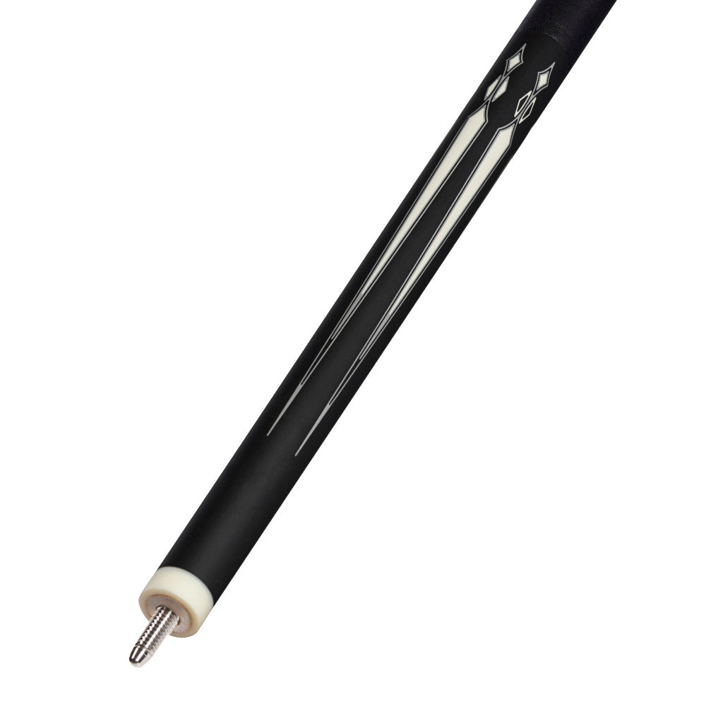 Energy By Players Matte Black/White with Silver Cue with Black Linen Wrap - photo 4