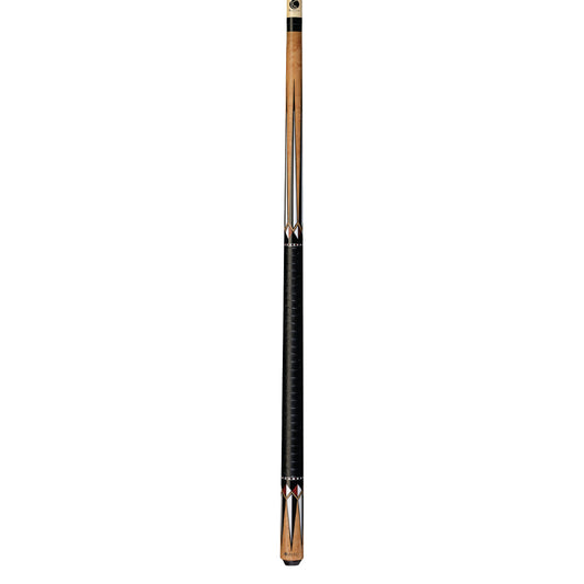 Lucasi Custom Antique Birdseye & Black/Imitation Bone Cue with Embossed Leather Wrap - photo 2