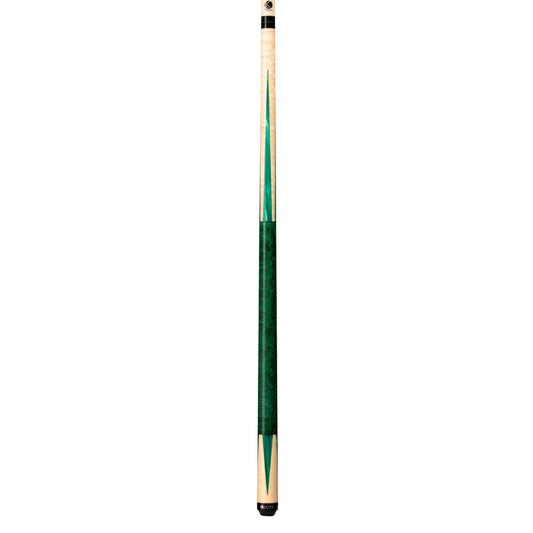 Lucasi Custom Emerald Stained & Natural Super Birdseye Wrapless Cue - photo 2