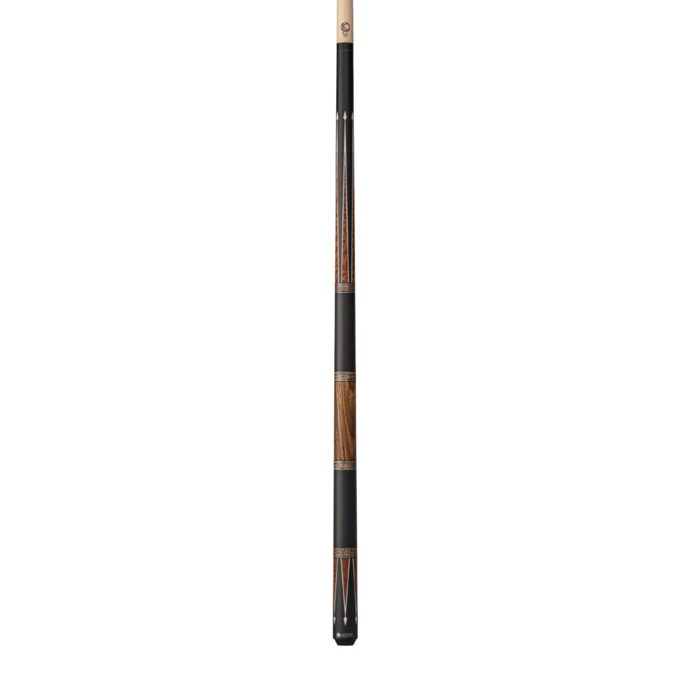 Lucasi Custom Matte Black & Snakewood/Zebrawood Wrapless Cue - photo 2