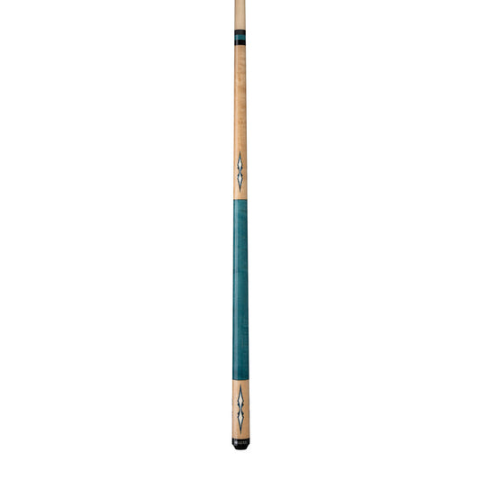 Lucasi Custom Walnut Birdseye & Aquamarine/Off-White Wrapless Cue - photo 2