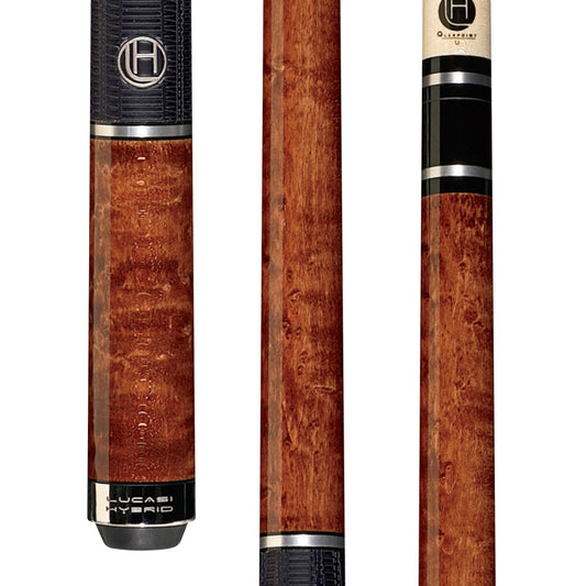 Lucasi Hybrid Brazilian Birdseye Maple & Silver Rings Cue with Classic G5 Grip - photo 1