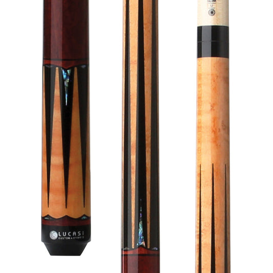 Lucasi Hybrid Gold Stained Birdseye/Black & Maple Ring Wrapless Cue - photo 1