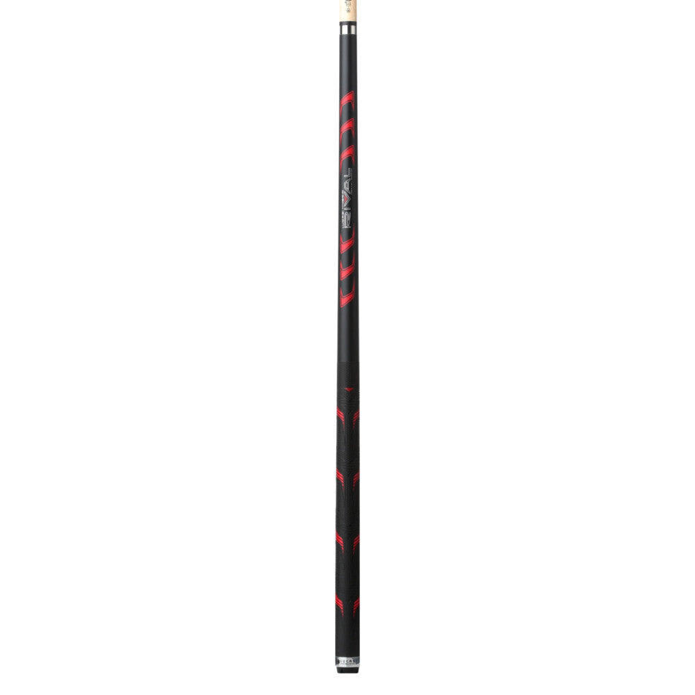 Lucasi Hybrid Rival Black & Metallic Red Matte Finish Cue with Rival G5 Grip - photo 2