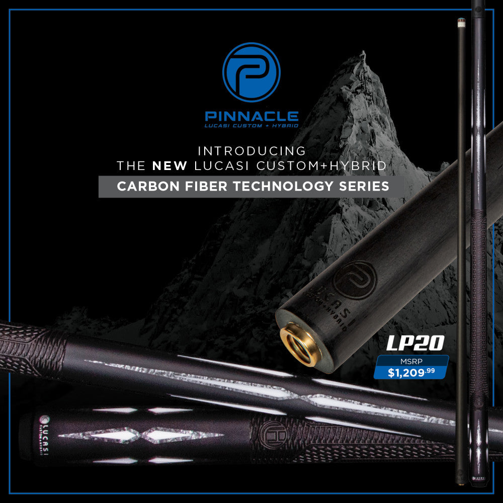 Lucasi Pinnacle Black/Imitation Bone Cue with Carbon Fiber Tech Shaft - photo 3