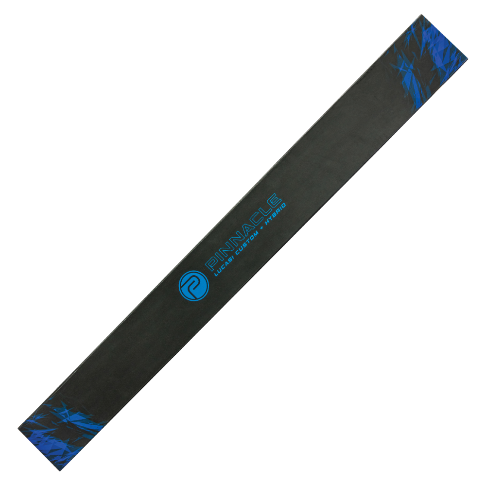 Lucasi Pinnacle Matte Black/Imitation Bone Cue with Carbon Fiber Tech Shaft