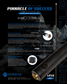 Lucasi Pinnacle Matte Black/Imitation Bone Cue with Carbon Fiber Tech Shaft