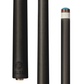 Lucasi Pinnacle Matte Black/Imitation Bone Cue with Carbon Fiber Tech Shaft