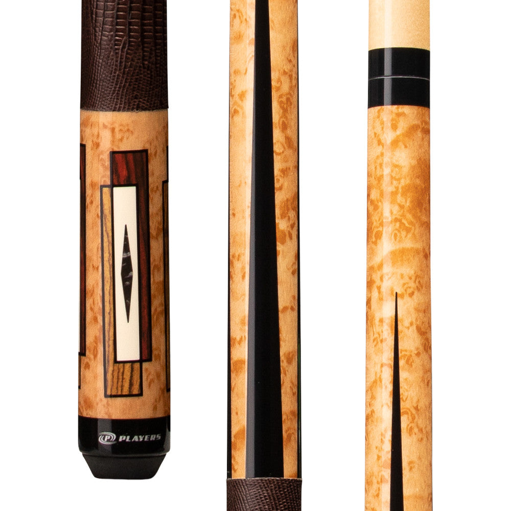 Players Antique Maple & Cocobolo Cue with Embossed Leather Wrap - photo 1