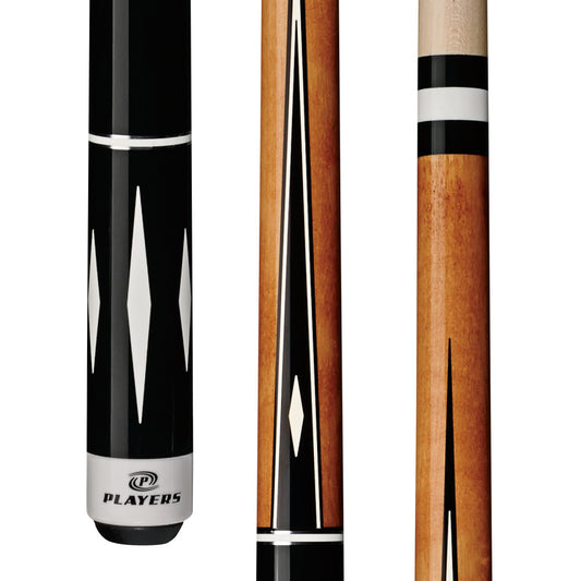 Players Black & White Diamond Wrapless Cue - photo 1