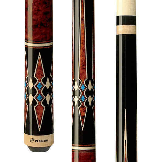 Players Cherry with Blue Recon Wrapless Cue - photo 1