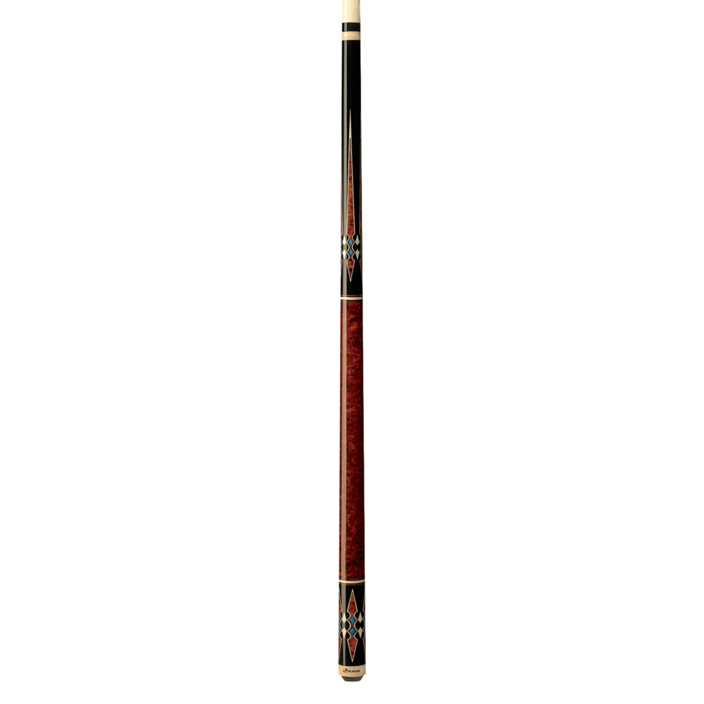 Players Cherry with Blue Recon Wrapless Cue