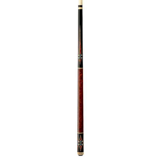 Players Cherry with Blue Recon Wrapless Cue
