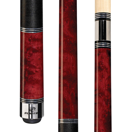 Players Crimson Birdseye Cue with Black Linen Wrap - photo 1