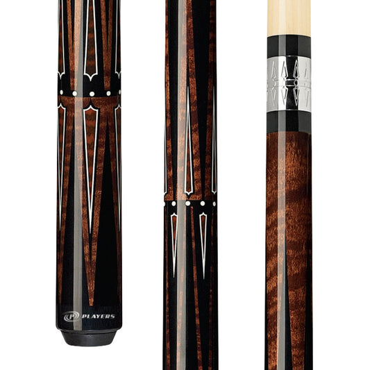 Players Dark English Stain/Snakewood Wrapless Cue - photo 1