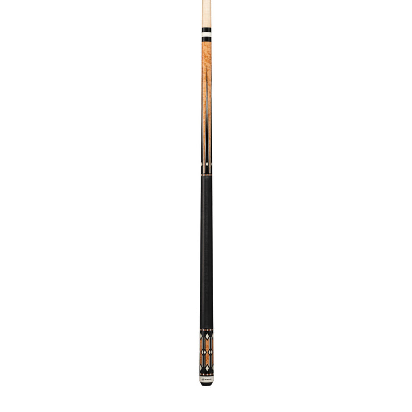 Players Light Coffee Birdseye & Imitation Bone Cue with Black Linen Wr ...