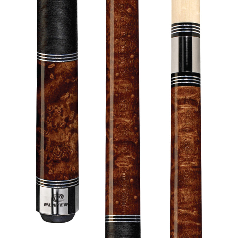 Players Nutmeg Birdseye Cue with Black Linen Wrap - photo 1