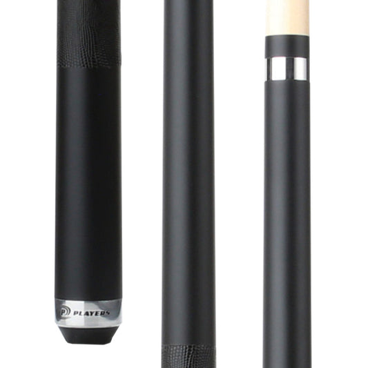 Players Onyx Black Matte Cue with Embossed Leather Wrap - photo 1