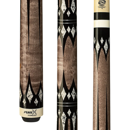 Pure X Antique Stain & Black/White Points Wrapless Cue - photo 1