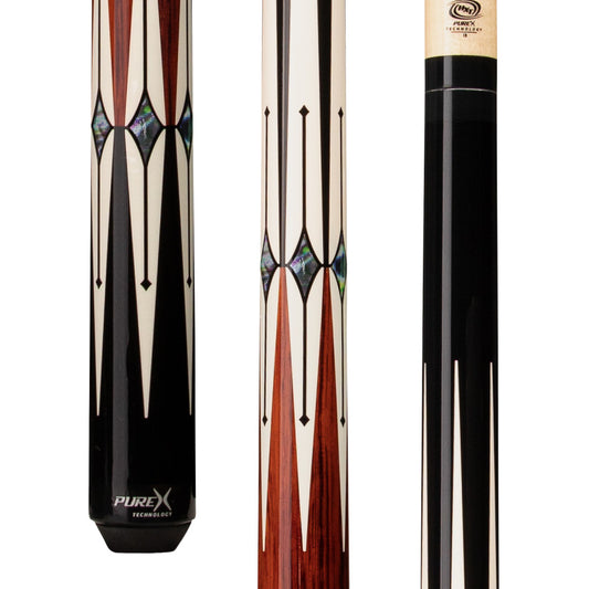 Pure X Black/Cocobolo with Abalone Cue Wrapless Cue - photo 1