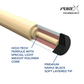 Pure X Black & Natural Cue with Cocobolo Ring Graphic Wrapless