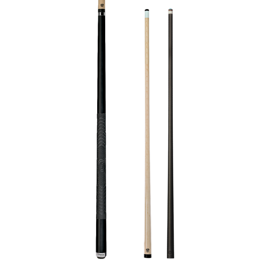 Pure X Matte Black Cue with MZ Grip 2 Shaft Bundle