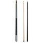Pure X Matte Silver Cue with MZ Grip 2 Shaft Bundle